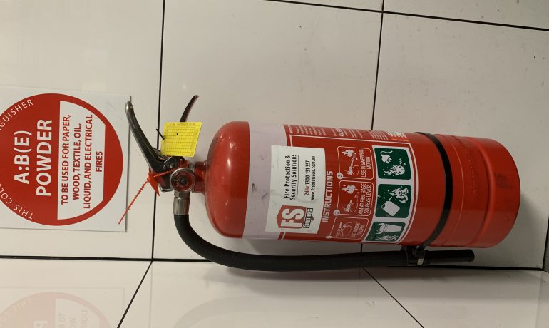 fire extinguisher test and tag